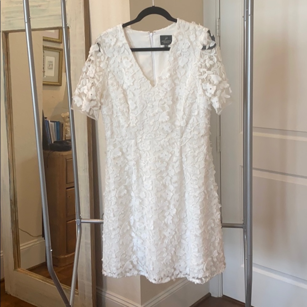 ADRIANNA PAPELL white dress